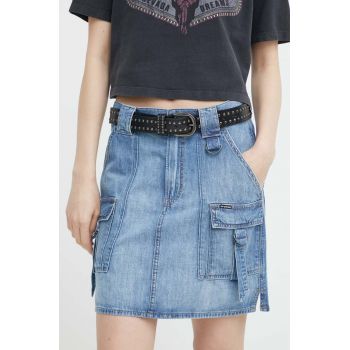 G-Star Raw fustă din denim mini, dreaptă, D24887-D539
