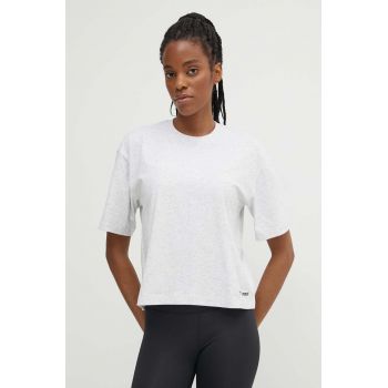 Hummel tricou Ultra Boxy femei, culoarea gri de firma original