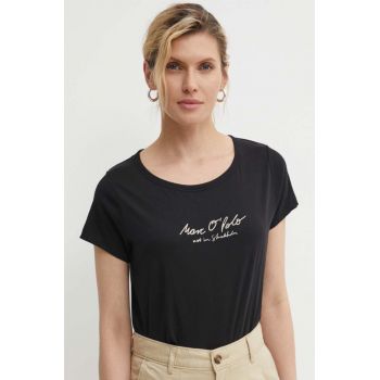 Marc O'Polo tricou din bumbac femei, culoarea negru, 404206751431 de firma original