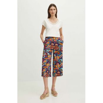 Medicine pantaloni femei, fason culottes, high waist