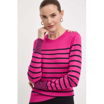 Morgan pulover MTERA femei, culoarea roz, light, MTERA