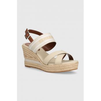 U.S. Polo Assn. sandale ALYSSA culoarea bej, ALYSSA007W 4C2 U.S. Polo Assn. sandale ALYSSA culoarea bej, ALYSSA007W 4C2