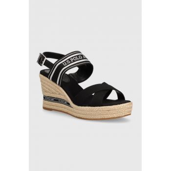 U.S. Polo Assn. sandale ALYSSA culoarea negru, ALYSSA007W 4C2