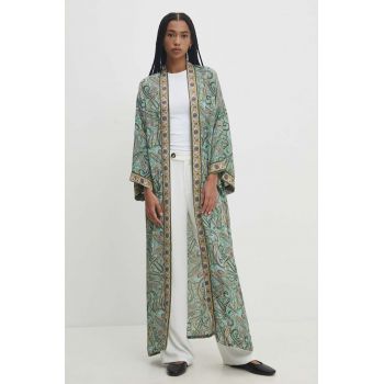 Answear Lab kimono culoarea verde, oversize, modelator ieftin