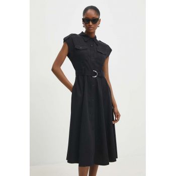 Answear Lab rochie culoarea negru, mini, evazati