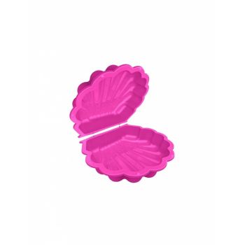 Cutie ladita de nisip sau apa tip scoica dubla roz 86 x 78 x 18 cm de firma originala