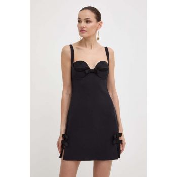 Elisabetta Franchi rochie culoarea negru, mini, mulata, AB65042E2