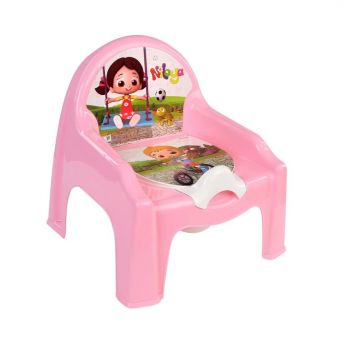 Olita tip scaunel cu capac si Interior detasabil Pink