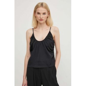 Sisley top femei, culoarea negru ieftin