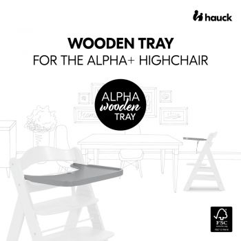 Tavita scaun masa Alpha din lemn Grey de firma original