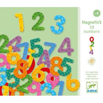 Joc magnetic Cifre colorate pentru copii, Djeco