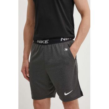 Nike pantaloni scurti New York Mets barbati, culoarea gri de firma originali