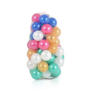 Set 100 bile Pilsan mici de 7 cm Pastel Multicolor Sidef