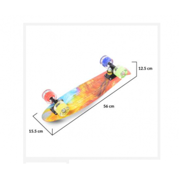 Skateboard 56 cm Byox Comics cu lumini Led