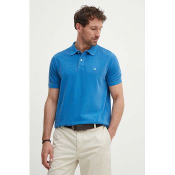 United Colors of Benetton polo de bumbac neted ieftin