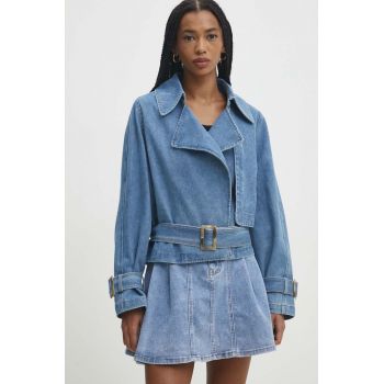 Answear Lab geacă din denim femei, de tranziție