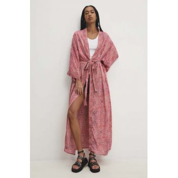 Answear Lab kimono culoarea roz, modelator ieftin