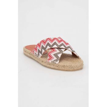 Missoni papuci Harlow femei, culoarea bej, M28_002