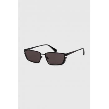 Off-White ochelari de soare femei, culoarea negru, OERI119_561007