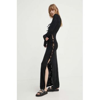 Résumé rochie AliyahRS Dress culoarea negru, maxi, mulată, 20561123