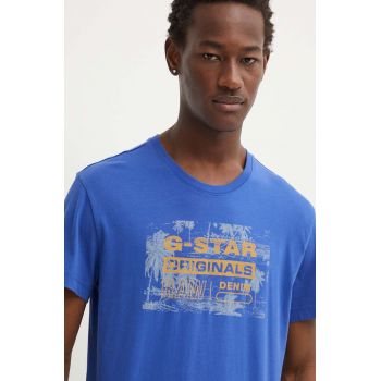 G-Star tricou din bumbac bărbați, cu imprimeu, D24682-C506