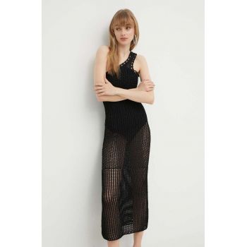 IRO rochie culoarea negru, maxi, mulata