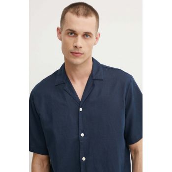 Marc O'Polo camasa de in DENIM culoarea albastru marin, relaxed, 5000005076 de firma originala