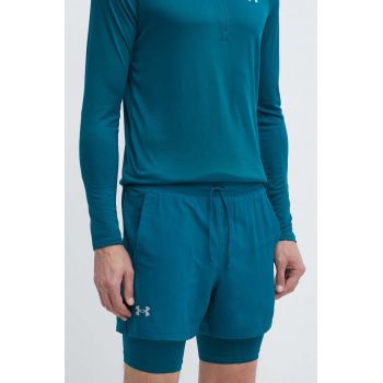 Under Armour pantaloni scurți de alergare Launch culoarea verde de firma originali