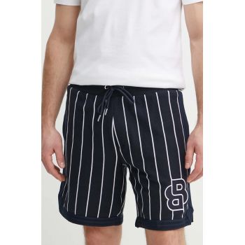 BOSS pantaloni scurti din bumbac culoarea albastru marin, 50514445