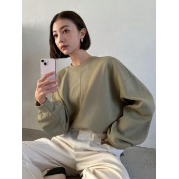 Hanorac oversized, gri, dama, Shein