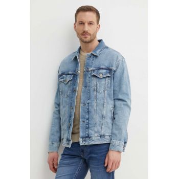 Pepe Jeans geaca jeans RELAXED JACKET barbati, de tranzitie, oversize, PM402972RH8