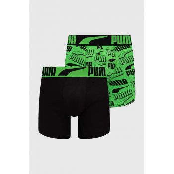 Puma boxeri 2-pack barbati, culoarea verde, 938307 de firma originali