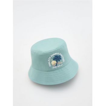 Reserved - Pălărie cloș bucket hat - verde-mentă