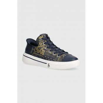 Skechers tenisi SKECHERS X SNOOP DOGG barbati, culoarea albastru marin