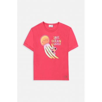 Coccodrillo tricou copii culoarea roz ieftin