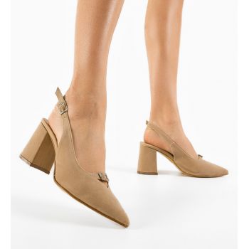 Pantofi dama Rich Bej 2