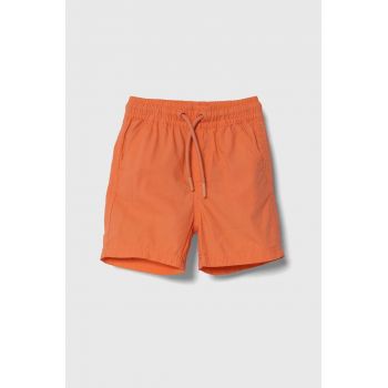 zippy pantaloni scurți din bumbac pentru bebeluși culoarea portocaliu, talie reglabila
