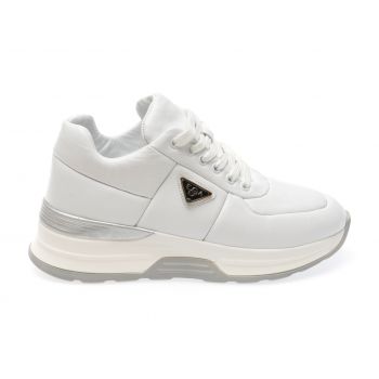 Pantofi casual GRYXX albi, 1A83, din piele naturala de firma originali