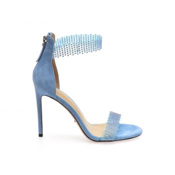Sandale elegante EPICA albastre, 972889, din piele intoarsa de firma originale
