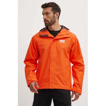 Helly Hansen geaca barbati, culoarea portocaliu, de tranzitie