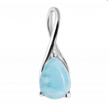 Pandantiv larimar argint 7 mm