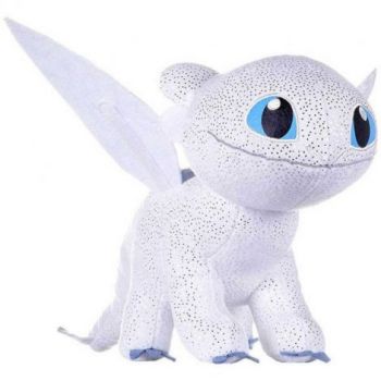 Jucarie din plus Light Fury Sparkle, Dragons, 40 cm