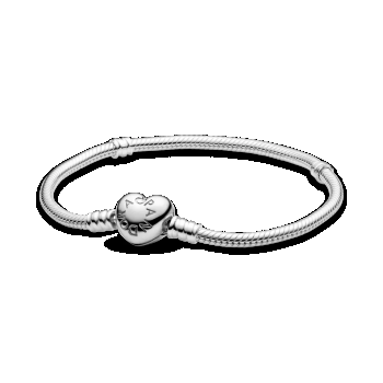 Brăţară din argint 925 cu închizătoare în formă de inimă, Pandora