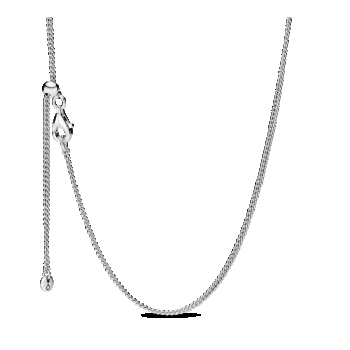 Colier cu lanț curbat din argint 925, Pandora