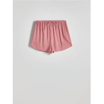 Reserved - Pantaloni scurți cu conținut ridicat de viscoză - roz-pudră de firma originali