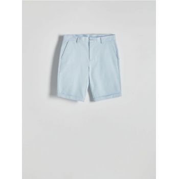 Reserved - Pantaloni scurți slim fit - albastru-pal