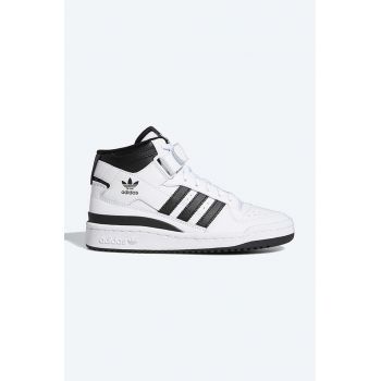 adidas Originals sneakers din piele Forum Mid J culoarea alb, FZ2083 FZ2083-white