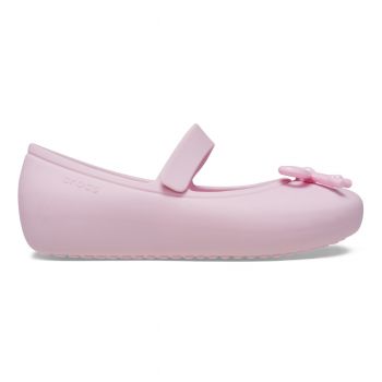 Balerini Crocs Toddler Brooklyn Bow Mary Jane Flat Roz - Ballerina Pink ieftini