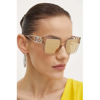 Dolce & Gabbana ochelari de soare femei, culoarea bej, 0DG4446B de firma originali