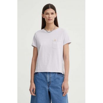 Levi's tricou din bumbac femei, culoarea violet